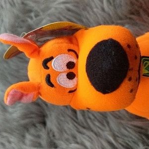 9"  Fluorescent Neon Orange Scooby Doo Plush